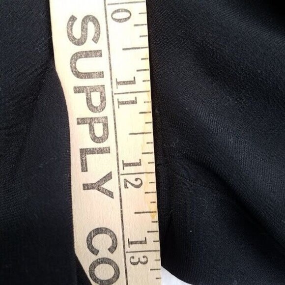 Zara TRF Collection Womens Black Pants Size Small Highrise Wide Leg Crop Buttons - Picture 6 of 7